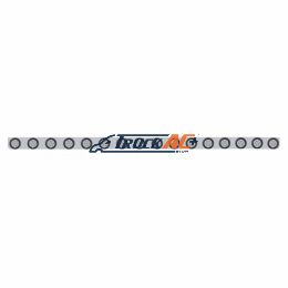 79-1/2" SS Bumper Light Bracket With 16X 7 LED 2" Reflector Light -Red LED/Clear Lens - United Pacific 62947