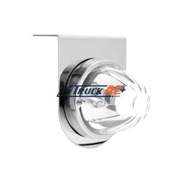 Dual Function Glass Watermelon Light With Stainless Steel Light Bracket Kit With LED Bulb-White LED/Clear Lens - United Pacific 20415