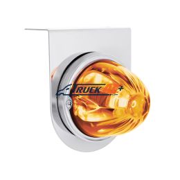 UltraBurst Glass Watermelon Light With Stainless Steel Light Bracket Kit-Amber LED/Clear Lens - United Pacific 35053
