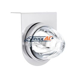 UltraBurst Glass Watermelon Light With Stainless Steel Light Bracket Kit-White LED/Clear Lens - United Pacific 35055
