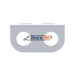 Stainless Mini Light Bracket With Two 13/16" Round Cutouts - United Pacific 20851B