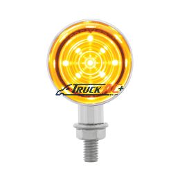 9 LED Dual Function Mini Bullet Light - Amber LED/ Amber Lens - United Pacific 36859
