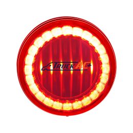 30 LED 4" Round Lumos Light I-Series (Stop, Turn & Tail) - Red LED/Red Lens - United Pacific 36085