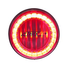 30 LED 4" Round Lumos Light I-Series (Stop, Turn & Tail) - Red LED/Clear Lens - United Pacific 36087