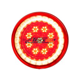 33 LED 4" Round Lumos Light S-Series (Stop, Turn & Tail) - Red LED/Red Lens - United Pacific 36095