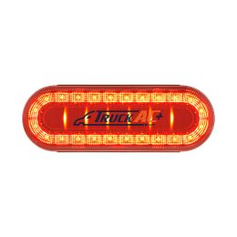 30 LED 6" Oval Lumos Light I-Series (Stop, Turn & Tail) - Red LED/Red Lens - United Pacific 36100