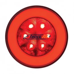 21 LED 4" Round GloLight (Stop, Turn & Tail) - Red LED/Red Lens - United Pacific 37132