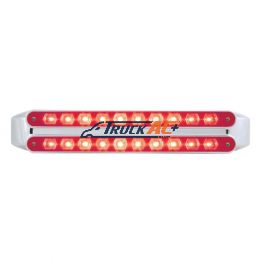 Dual 10 LED 9" Light Bars (Stop, Turn & Tail) - Red LED/Red Lens - United Pacific 37325