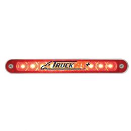10 LED 6-1/2" Light Bar With Bezel (Stop, Turn & Tail) - Red LED/Red Lens - United Pacific 37638