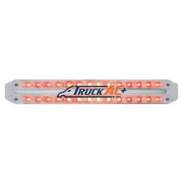 Dual 14 LED 12" Light Bars (Stop, Turn & Tail) - Red LED/Chrome Lens - United Pacific 37676