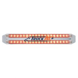 Dual 19 LED 12" Reflector Light Bars (Stop, Turn & Tail) - Red LED/Clear Lens - United Pacific 37681