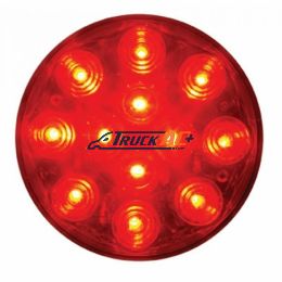 12 LED 4" Round Light (Stop, Turn & Tail) - Red LED/Red Lens - United Pacific 38112