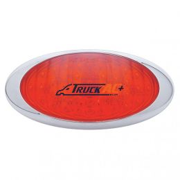 40 LED Oval Phantom III Light (Stop, Turn & Tail) - Red LED/Red Lens - United Pacific 38215