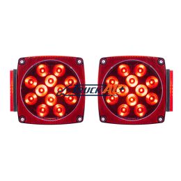 Over 80" Wide LED Submersible Combination Tail Light Kit - United Pacific 38309BK