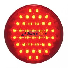 40 LED 4" Round Light (Stop, Turn & Tail) - Red LED/Red Lens - United Pacific 38780