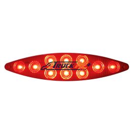 10 LED "Cat's Eye" Light (Stop, Turn & Tail) - Red LED/Red Lens - United Pacific 38797