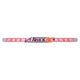 14 LED 12" Light Bar (Stop, Turn & Tail) - Red LED/Clear Lens - United Pacific 38949