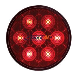 7 LED 4" Round Competition Series Light (Stop, Turn & Tail) - Red LED/Red Lens - United Pacific 39117