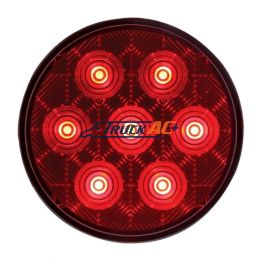7 LED 4" Round Competition Series Light (Stop, Turn & Tail) - Red LED/Red Lens - United Pacific 39117B