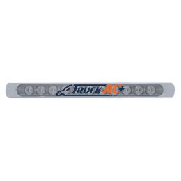 11 LED 17" Light Bar (Stop, Turn & Tail) With Chrome Bezel - Red LED/Clear Lens - United Pacific 39253