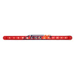 14 LED 12" Light Bar With Bezel (Stop, Turn & Tail) - Red LED/Red Lens - United Pacific 39607