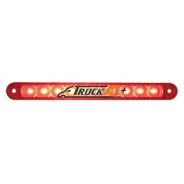 10 LED 6-1/2" Light Bar Only (Stop, Turn & Tail) - Red LED/Red Lens - United Pacific 39685B