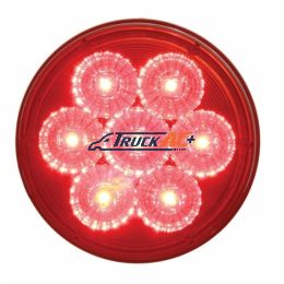 7 LED 4" Round Reflector Light (Stop, Turn & Tail) - Red LED/Red Lens - United Pacific 39924