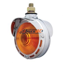 Double Face Turn Signal Light With Up-Side Down Visor - Amber & Red Lens - United Pacific 33107
