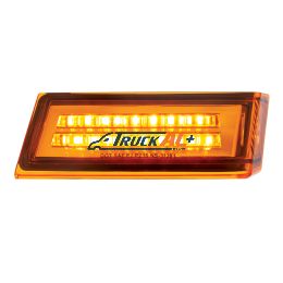 A06-90212-003, A06-90212-004, 35 LED Sequential Turn Signal Light For 2018-2025 Freightliner Cascadia - Passenger - Amber LED/Amber Lens - United Pacific 36001