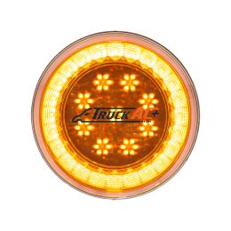 33 LED 4" Round Lumos Light S-Series (Turn Signal) - Amber LED/Clear Lens - United Pacific 36098