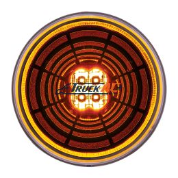 13 LED 4" Round Abyss Light (Turn Signal) - Amber LED/Amber Lens - United Pacific 36565