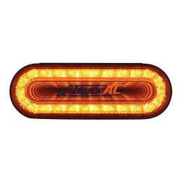 24 LED 6" Oval Mirage Light (Turn Signal) - Amber LED/Amber Lens - United Pacific 36657