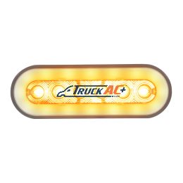 22 LED 6" Oval GloLight (Turn Signal) - Amber LED/Clear Lens - United Pacific 37131