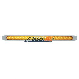 23 LED 17-1/4" Reflector Turn Signal Light Bar With Bezel - Amber LED/Amber Lens - United Pacific 37510