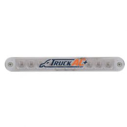 10 LED 6-1/2" Turn Signal Light Bar With Bezel - Amber LED/Clear Lens - United Pacific 37639