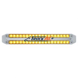 Dual 19 LED 12" Reflector Turn Signal Light Bars - Amber LED/Clear Lens - United Pacific 37680