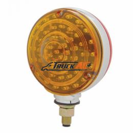 88 LED Single Stud Double Face Turn Signal Light - Amber & Red LED/Amber & Red Lens - United Pacific 38113