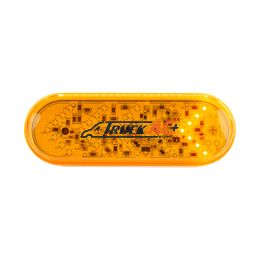 35 LED 6" Oval Sequential Turn Signal Light - Amber LED/Amber Lens - United Pacific 38143
