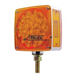 45 LED Single Stud Double Face Turn Signal Light (Driver) - Amber & Red LED/Amber & Red Lens - United Pacific 38701