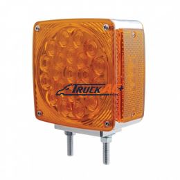 45 LED Double Stud Double Face Turn Signal Light - Amber LED/Amber Lens - United Pacific 38710