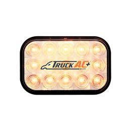 15 LED Rectangular Turn Signal Light - Amber LED/Clear Lens - United Pacific 38748