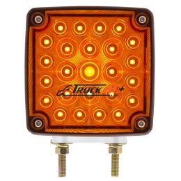 52 LED Double Stud Double Face Turn Signal Light (Driver) - Amber & Red LED/Amber & Red Lens - United Pacific 38756