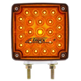 52 LED Double Stud Double Face Turn Signal Light (Passenger) - Amber & Red LED/Amber & Red Lens - United Pacific 38757