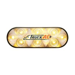 10 LED 6" Oval Turn Signal Light - Amber LED/Clear Lens - United Pacific 38777