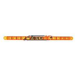 14 LED 12" Turn Signal Light Bar - Amber LED/Amber Lens - United Pacific 38946
