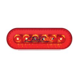 20 LED 6" Oval Turbine Light (Stop, Turn & Tail) - Red LED/Red Lens - United Pacific 39218