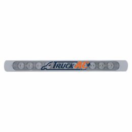 11 LED 17" P/T/C Light Bar With Chrome Bezel - Amber LED/Clear Lens - United Pacific 39252