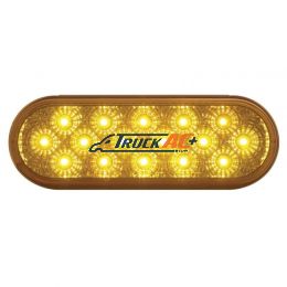 16 LED 6" Oval Reflector Turn Signal Light - Amber LED/Amber Lens - United Pacific 39341