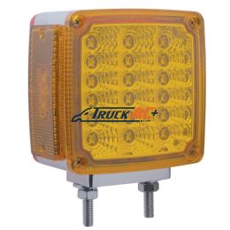 39 LED Reflector Double Face Turn Signal Light (Passenger) - Amber & Red LED/Amber & Red Lens - United Pacific 39378