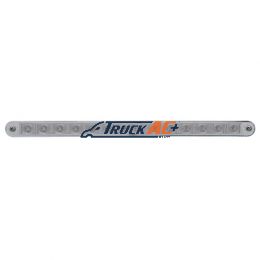 14 LED 12" Turn Signal Light Bar With Bezel - Amber LED/Clear Lens - United Pacific 39608